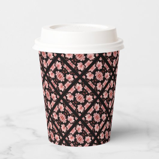 Rosa Lotus Classic Pappbecher (Links)