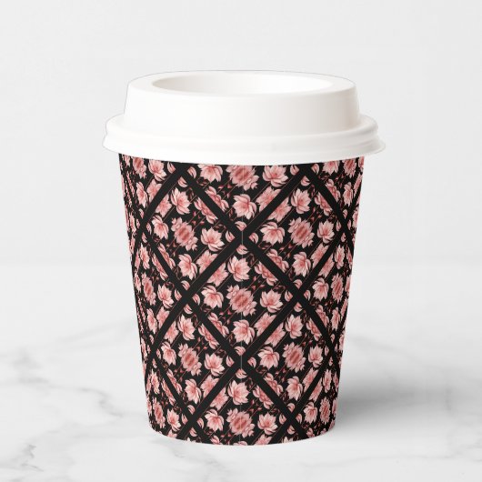 Rosa Lotus Classic Pappbecher (Rechts)