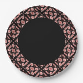 Rosa Lotus Classic Pappteller (Vorderseite)