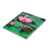 Rosa Lotus Fliese (Seite)