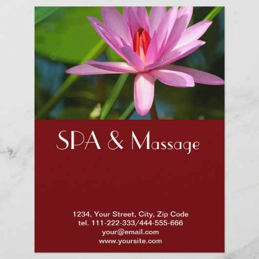 Rosa Lotus Flyer (Vorne)