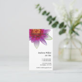 Rosa Lotus-Frieden Visitenkarte (Stehend Vorderseite)