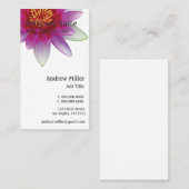 Rosa Lotus-Frieden Visitenkarte (Vorne/Hinten)