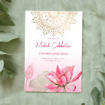Rosa Lotus gold Mandala Indische Hochzeit Einladung<br><div class="desc">Rosa lotus gold mandala indische Hochzeit Mehndi Einladung,  mit Einladung Text und uAwg auf der Rückseite. Es gibt eine Zeile im Text,  wenn Sie den Namen der Gäste auf der Karte schreiben möchten,  ansonsten können Sie diese Zeile löschen.</div>