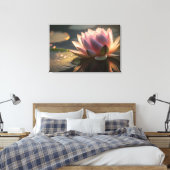 Rosa Lotus in der Leinwand des Morgens (Insitu (Schlafzimmer))