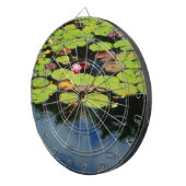 Rosa Lotus in Regen Dartscheibe (Vorderseite rechts)