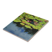 Rosa Lotus in Regen Fliese (Seite)