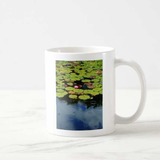Rosa Lotus in Regen Kaffeetasse (Rechts)