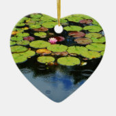 Rosa Lotus in Regen Keramikornament (Vorne)