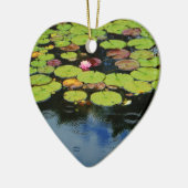 Rosa Lotus in Regen Keramikornament (Links)