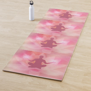 Rosa Lotus Meditation Spirituelle Energie Yoga Mat Yogamatte