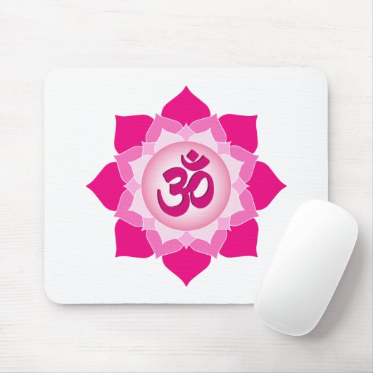 Rosa Lotus Mousepad (Mit Mouse)