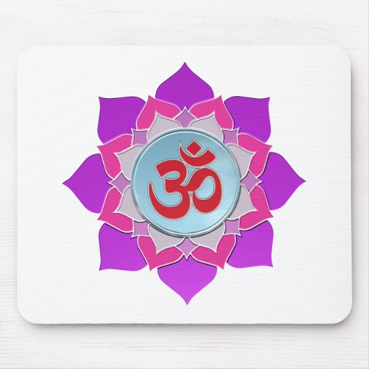 Rosa Lotus Mousepad (Vorne)
