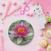 Rosa Lotus Pappteller (Party)