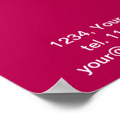 Rosa Lotus Poster (Ecke)