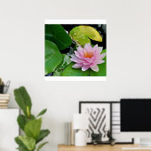 Rosa Lotus Poster (Heimbüro)