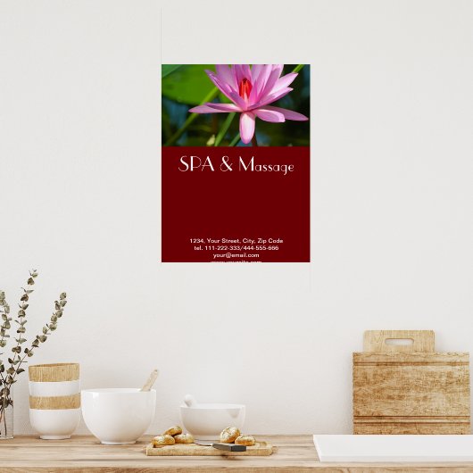 Rosa Lotus Poster (Küche)