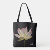 Rosa Lotus-Schultertasche Tasche (Rückseite)