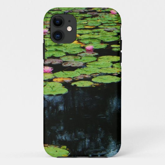 Rosa Lotus schwarz Case-Mate iPhone Hülle (Rückseite)