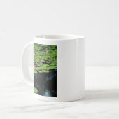 Rosa Lotus schwarz Kaffeetasse (Vorderseite Links)