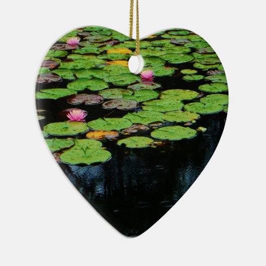 Rosa Lotus schwarz Keramikornament (Rechts)