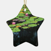 Rosa Lotus schwarz Keramikornament (Links)