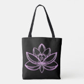 Rosa Lotus  Tasche (Rückseite)