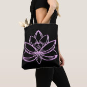 Rosa Lotus  Tasche (Von Nahem)