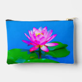 Rosa Lotus-Tasche Zubehörtasche (Rückseite)