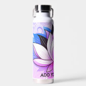 Rosa Lotus Trinkflasche (Vorne)