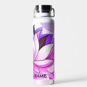 Rosa Lotus Trinkflasche (Rückseite)