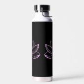 Rosa Lotus  Trinkflasche (Links)