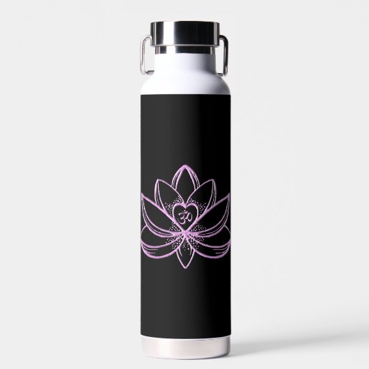 Rosa Lotus  Trinkflasche (Vorne)