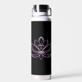 Rosa Lotus  Trinkflasche (Rückseite)