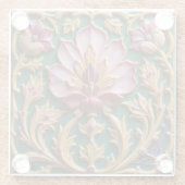 Rosa Lotus Untersetzer (Rückseite)