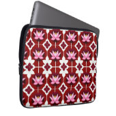 Rosa Lotus Vibrany Blumendesign Laptopschutzhülle (Vorne Rechts)