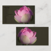 Rosa Lotus-Visitenkarte Visitenkarte (Vorne/Hinten)