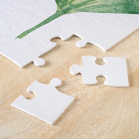 Rosa Lotus Wasserfarbengrenze Puzzle (Seite)