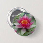 Rosa Lotus Wasserlilie Button (Vorne & Hinten)