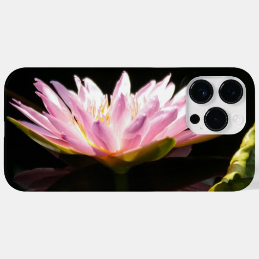 Rosa Lotus-Wasserlilie Case-Mate iPhone Hülle (Rückseite (Horizontal))