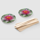 Rosa Lotus Wasserlilie Fächer (Non-assembled)