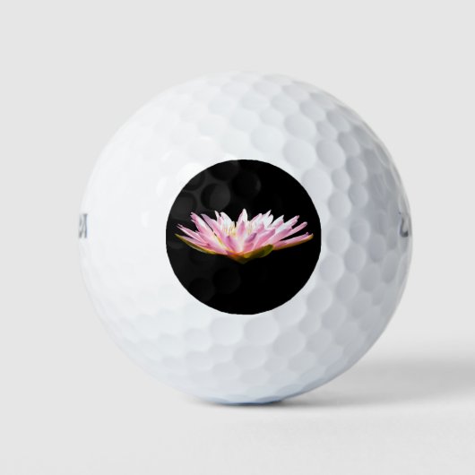 Rosa Lotus-Wasserlilie Golfball (Vorderseite)