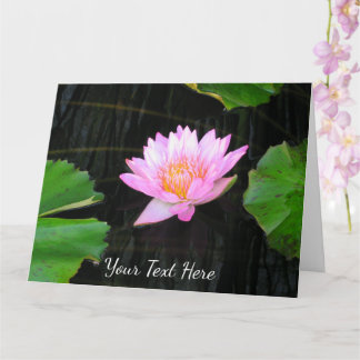 Rosa Lotus-Wasserlilie Karte