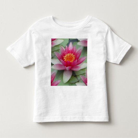 Rosa Lotus Wasserlilie Kleinkind T-shirt (Vorderseite)