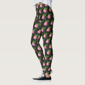 Rosa Lotus-Wasserlilie Leggings (Links)
