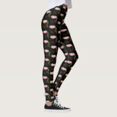 Rosa Lotus-Wasserlilie Leggings (Rechts)