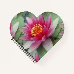 Rosa Lotus Wasserlilie Notizblock