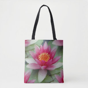 Rosa Lotus Wasserlilie Tasche