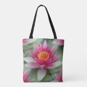 Rosa Lotus Wasserlilie Tasche (Rückseite)