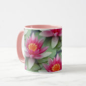 Rosa Lotus Wasserlilie Tasse (Vorderseite Links)
